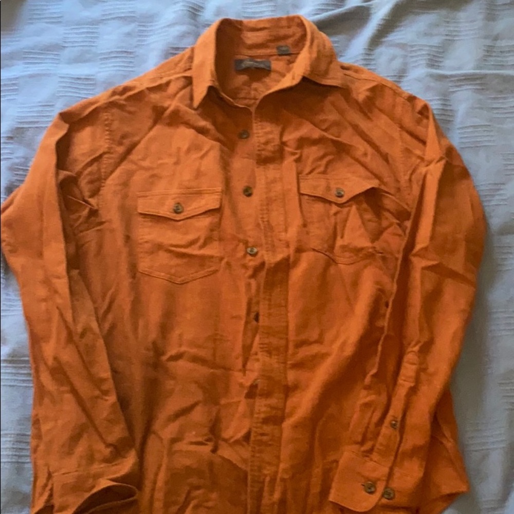 Clay-Colored button Down